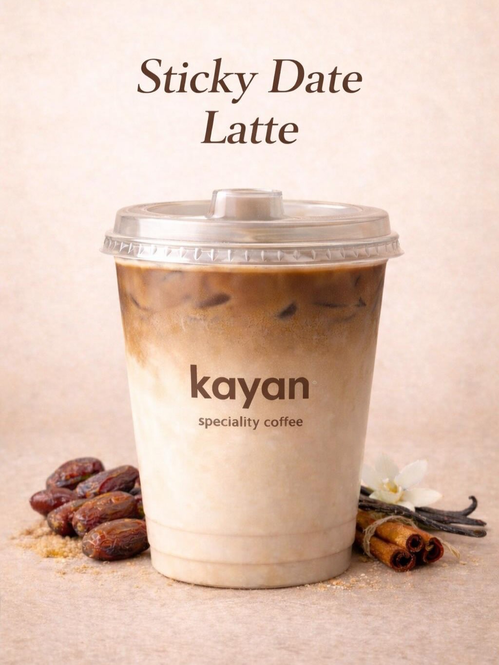 Sticky Date Latte — Kayan Coffee